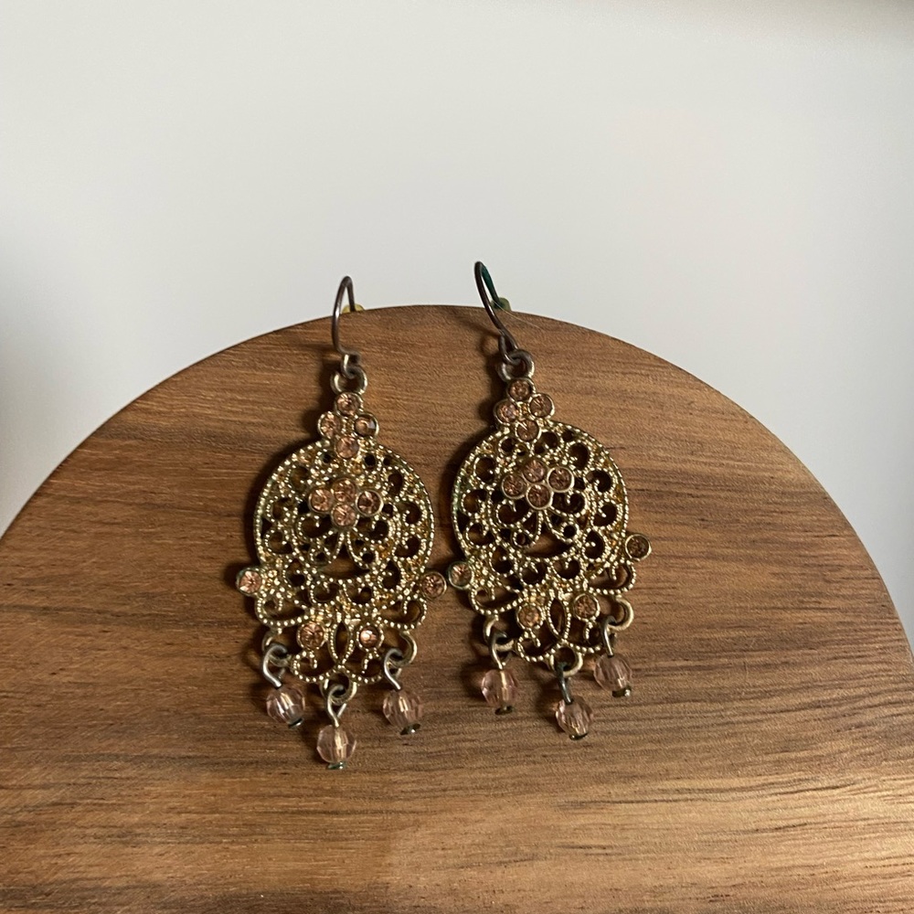 Gold earrings
